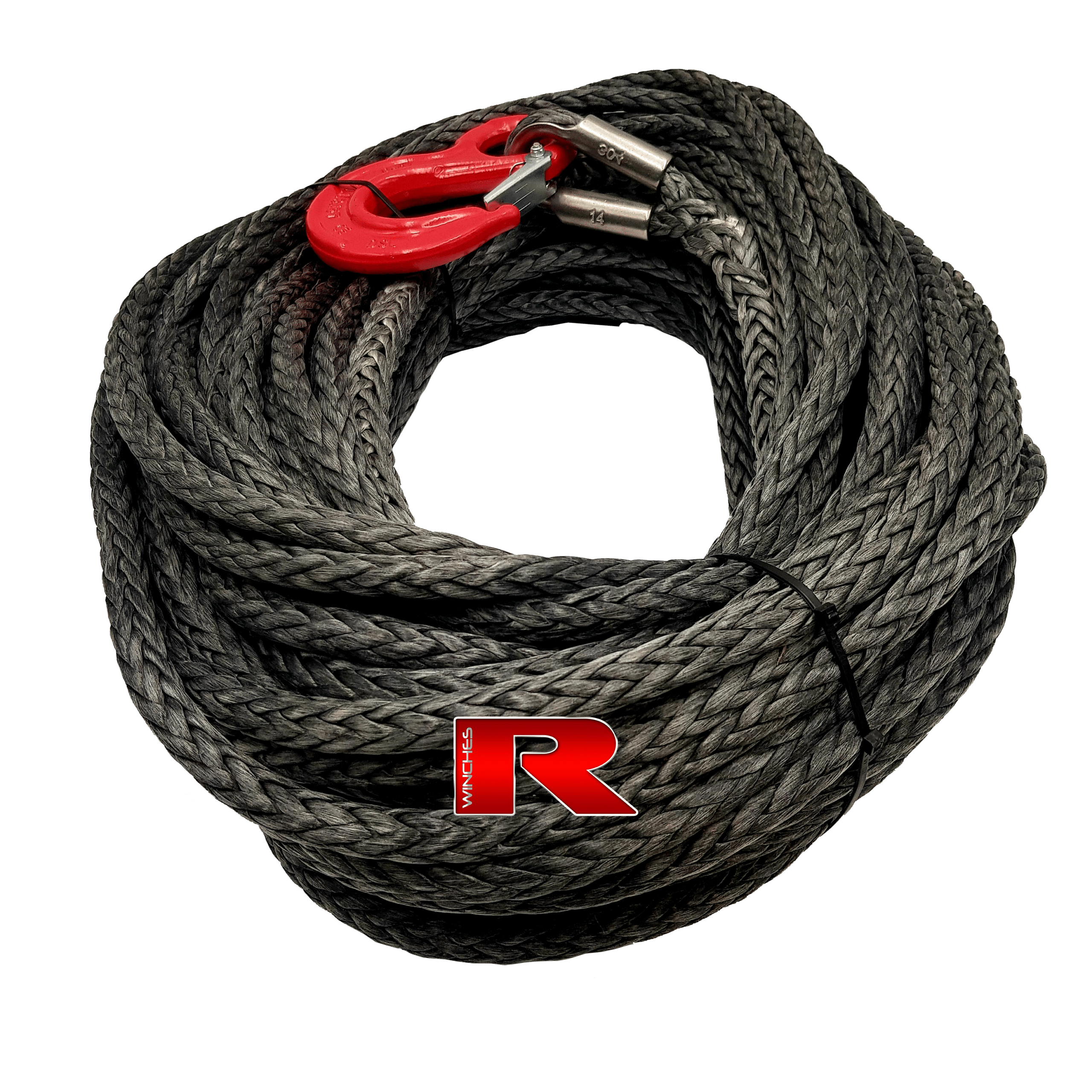 6mm100m, Red 100m Ropes of Synthetic Rope UHMWPE Rope ATV Winch Rope Winch Line Spectra Rope 